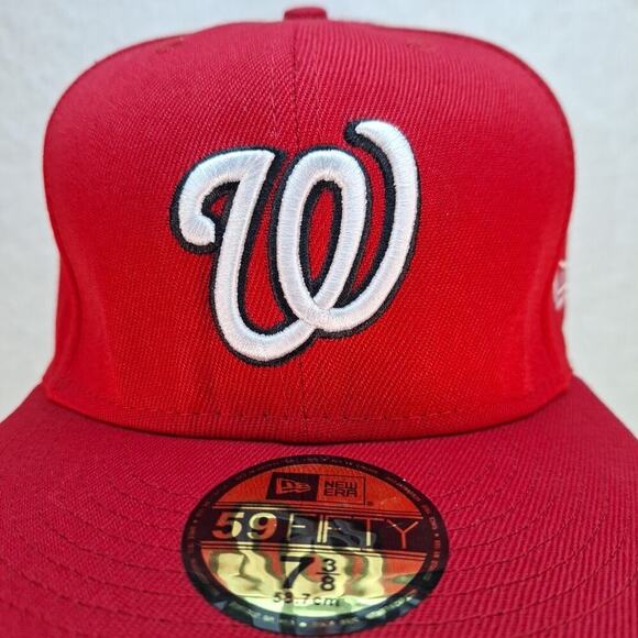 Washington Nationals MLB Authentic New Era 59FIFTY Fitted 7 3/8 Red - Picture 2 of 8